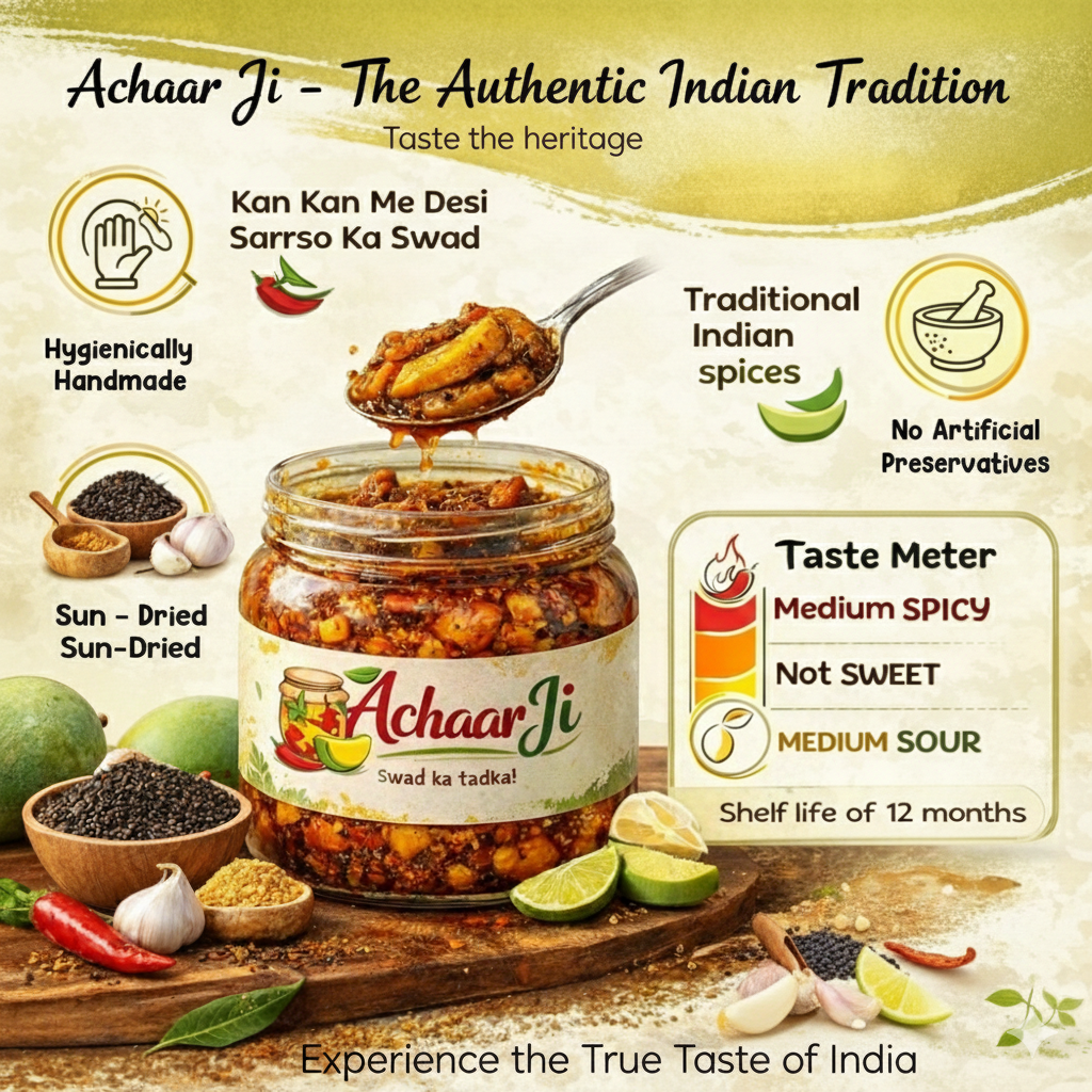घर वाला Aam Ka Achaar | 100% Natural & Preservative FREE
