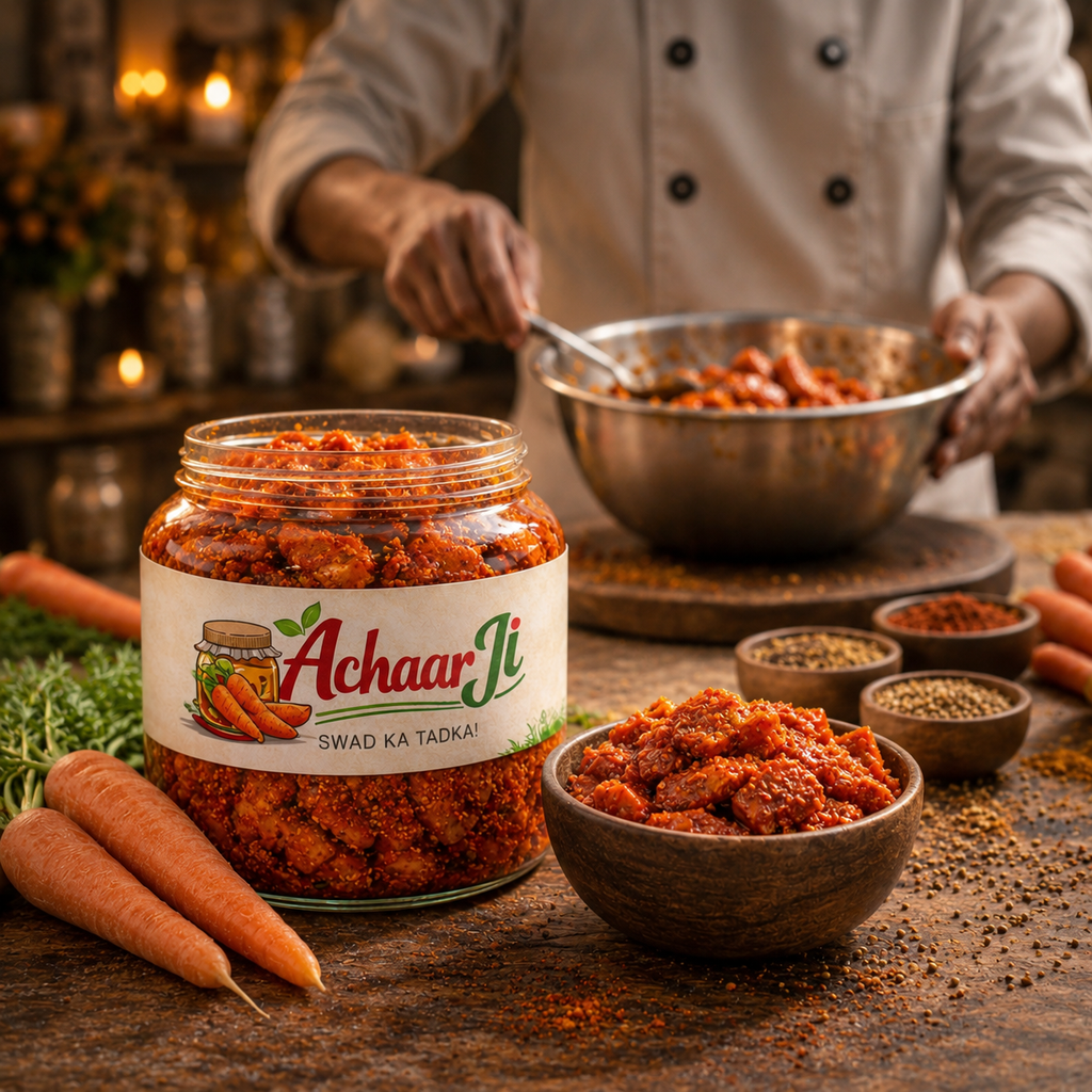 घर वाला Gajar Ka Achaar | 100% Natural & Preservative FREE