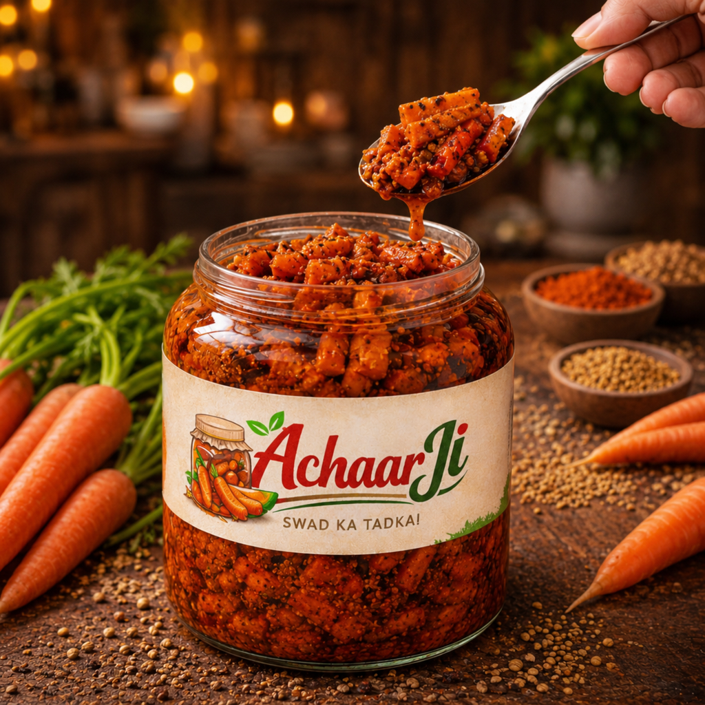घर वाला Gajar Ka Achaar | 100% Natural & Preservative FREE